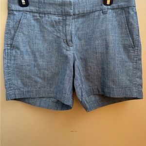 Women's Blue Chambray Shorts